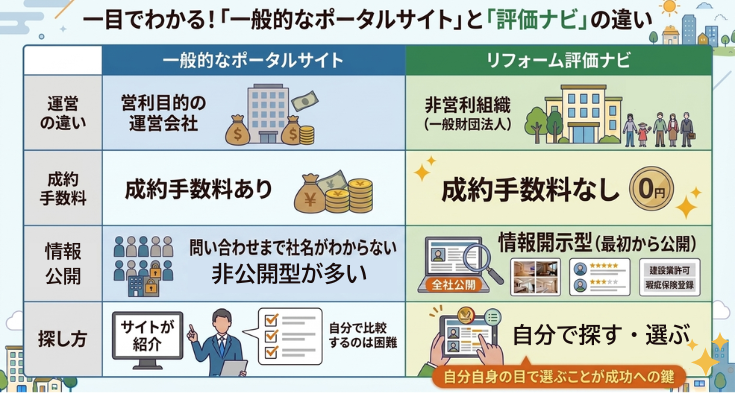写真：4.公正・中立な「リフォーム評価ナビ」が選ばれる理由