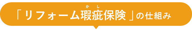 「リフォーム瑕疵保険」の仕組み